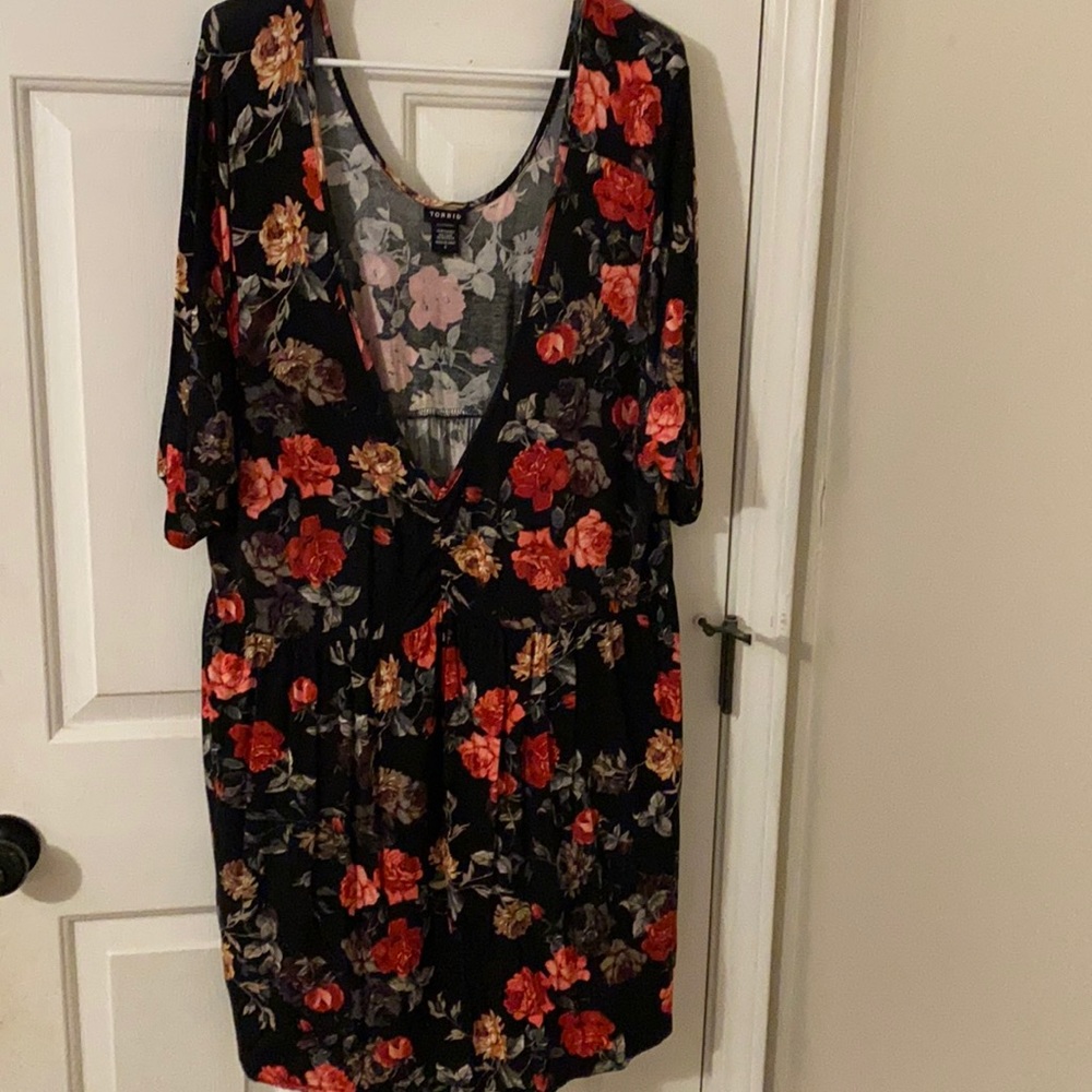 Floral baby doll top